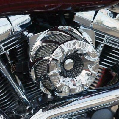 【セール】アレンネス ドリフト・インバーテッド　エアクリーナー　クローム　M８ツーリング、M8ソフテイル Arlen Ness