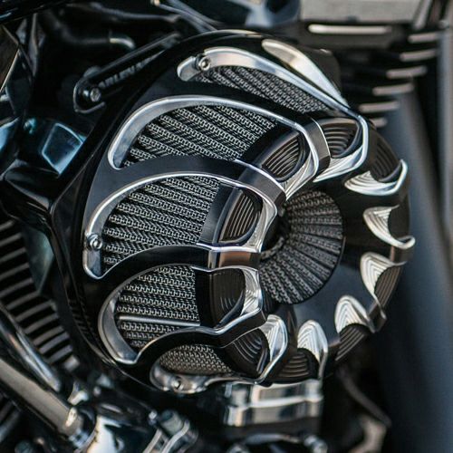 Arlen Ness Drift Invertedエアクリーナー ブラック |ハーレーパーツ 
