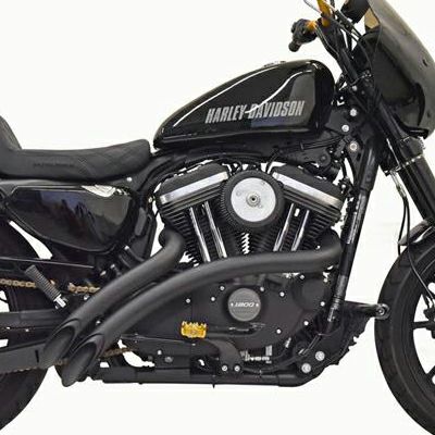 Bassani スウィーパーラディウス フルエキゾーストマフラー ブラック スポーツスター |ハーレーパーツ専門店 HDパーツ