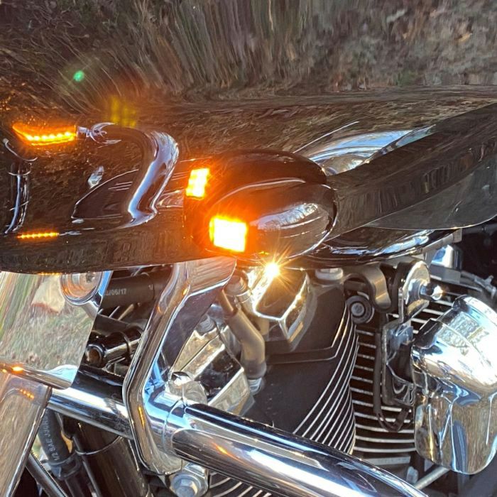 2015以降 ロードグライド PODZ LEDウインカー ブラック Hog Workz 