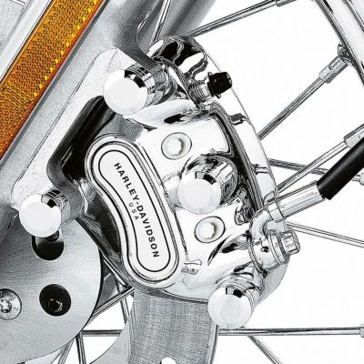 スポーツスター、ダイナ、ソフテイル フロントキャリパー キット クローム