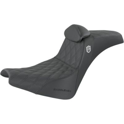 【SALE】Saddlemen Proシリーズ SDC パフォーマンスグリッパーシート バックレスト付 FXBB、FXST