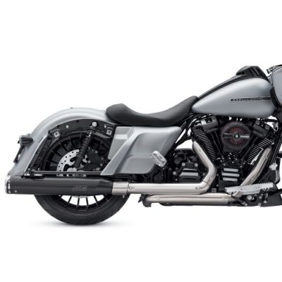 Screamin Eagle ハイフローエキゾースト/ストリートキャノンマフラーセット　ステンレスシルバー