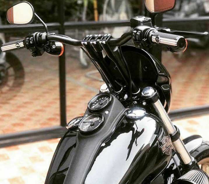 【セール】Hard Case Performance 9インチライザー ブラック/ブラックトップ ハーレー ハーレーパーツ専門店 HDパーツ