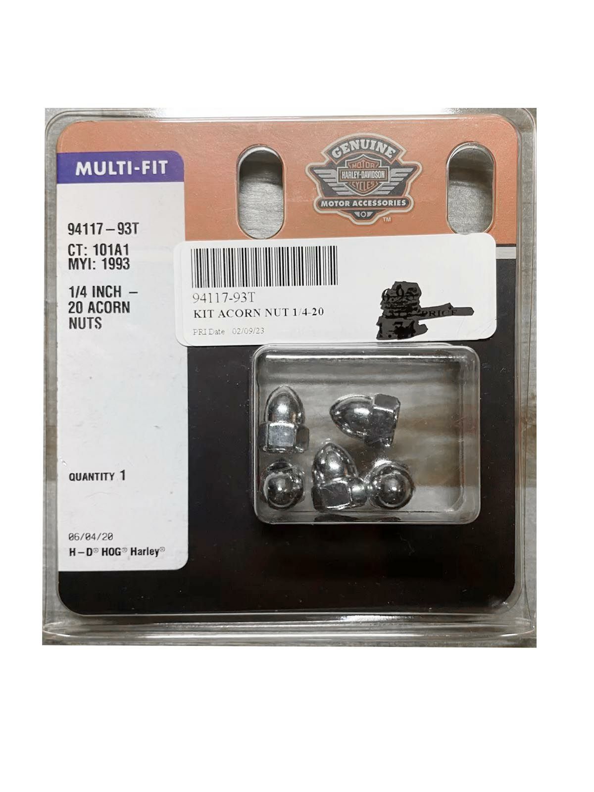 クローム アコーンナットキット 1/4-20　5個セット-01