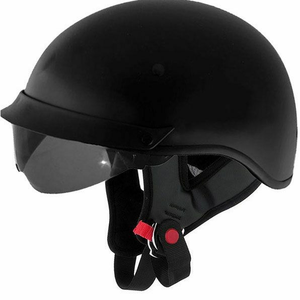 Cyber U-72 シールド付きハーフヘルメット マットブラック XXL-01