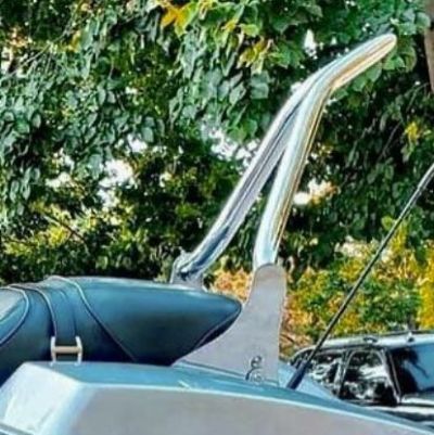 【セール】ツーリング用デタッチャブル バックレスト 16インチ高 1.5インチ径 クローム パッド無 Siouxside Choppers
