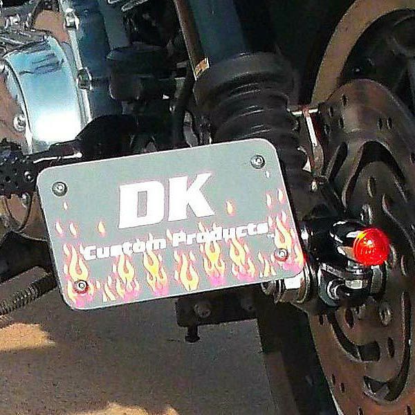 DK-Custom サイドナンバーキット（横）LEDナンバー灯付き 1/2インチ 