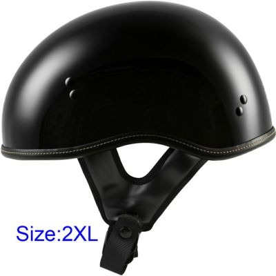 Highway21 357マグナム ソリッドハーフヘルメット グロスブラック 2XL
