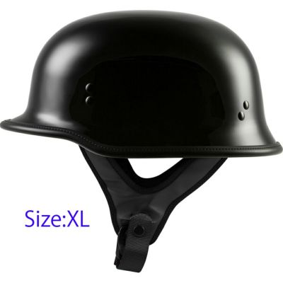 Highway21 9MMパラべラム ジャーマンビーニーヘルメット グロスブラック XL