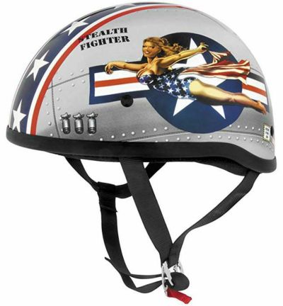 Skid Lid Original ハーフヘルメット ボンバーピンナップ シルバー L