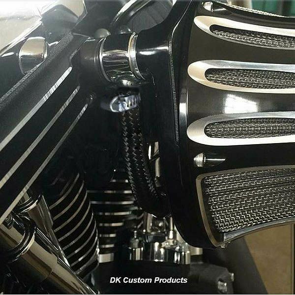 DK-Custom アレンネスINVERTED用 プレミアム・ブリーザーオイルキャッチタンク(ブラックステンレスホース)-01