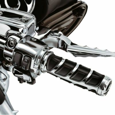 【SALE】クリアキン　Kinetic グリップ （クローム＆ラバー）電子制御スロットル車用