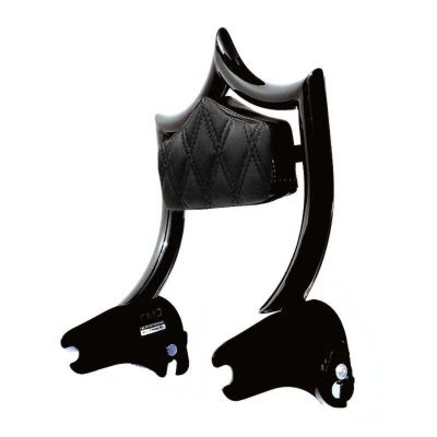 CMC エル・レイ デタッチャブルバックレスト グロスブラック ダイアモンドパッド　ブラックステッチ