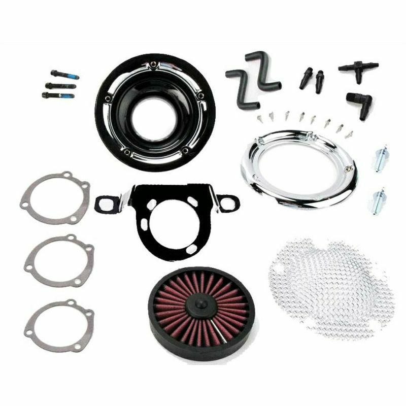 クリアキン ベロシラプター・エアクリーナーキット クローム　電子制御スロットル車用-03