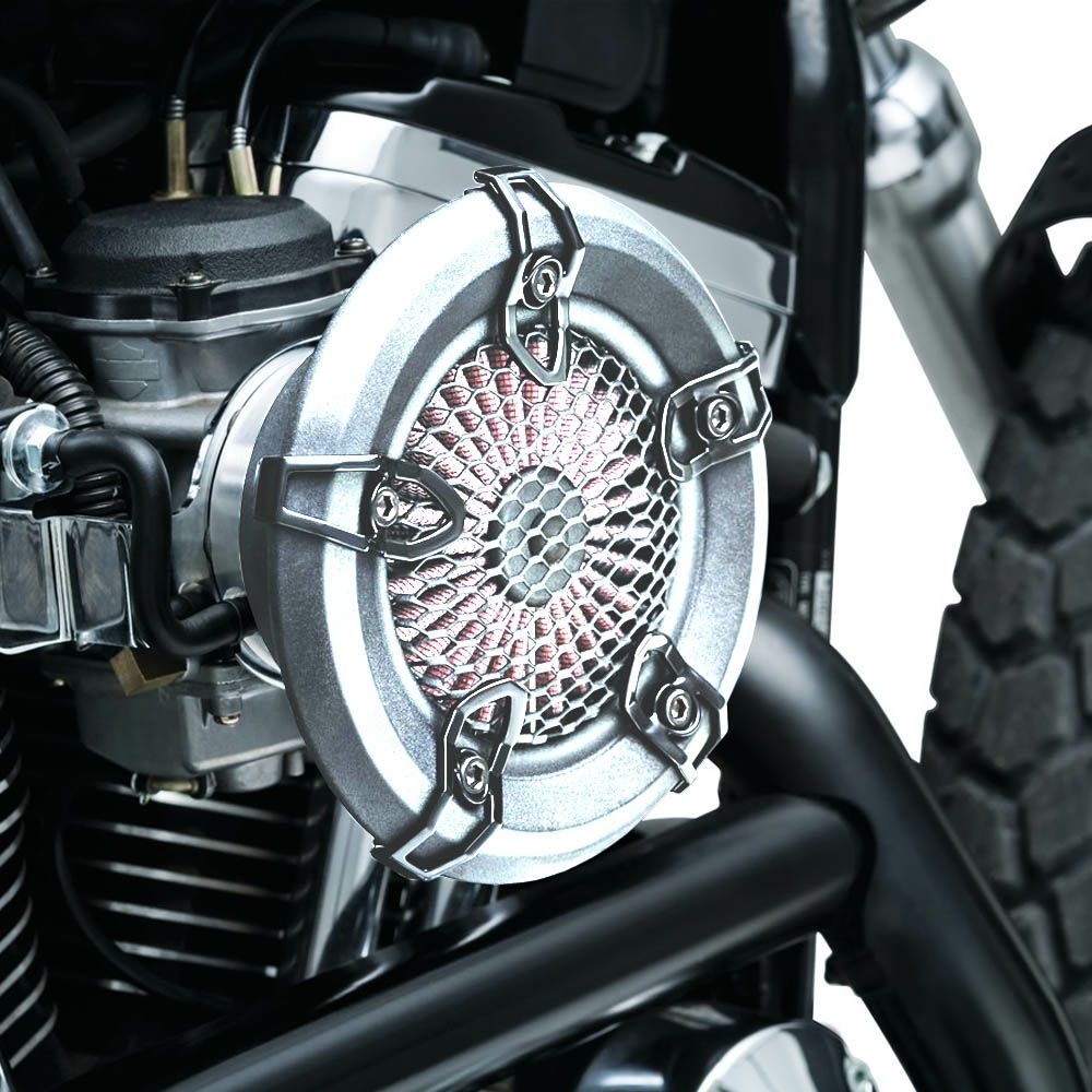 クリアキン　Crusher Revolt エアクリーナー　クローム　ケーブルスロットル車用-02