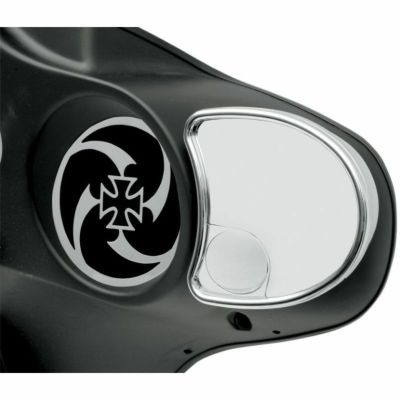 Drag Specialties スプリットビジョン・フェアリングミラー　クローム