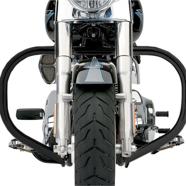 COBRA エンジンガード スタンダード ブラック　2000～2017 FLSTF、FLSTN-02