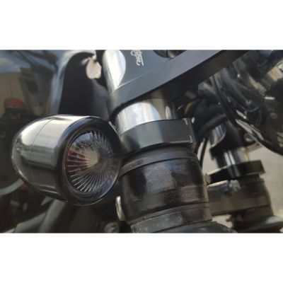 Motone フォークマウント ウインカー クランプ・ブラケット 49mm用 ブラック