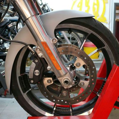Paul Yaffe カフェ・フロントフェンダー 19インチ用 ブラックブラケット