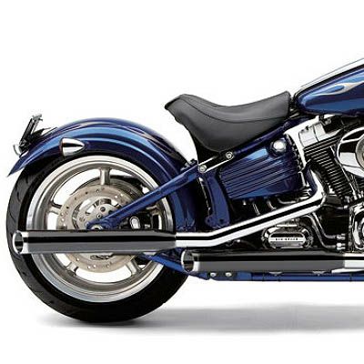 COBRA 3インチ スリップオンマフラー 可変エンドキャップ ソフテイル 