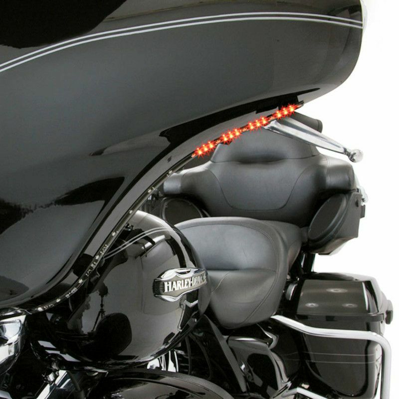 ホグワークス エンジンガード用LEDライト クローム |ハーレーパーツ
