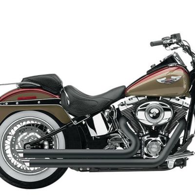 COBRA SpeedSter フルエキゾーストマフラー スラッシュダウン　ブラック　2012～2017 ソフテイル