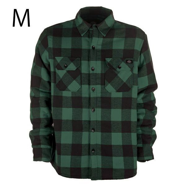 Dickies ランズデール　オーバーシャツ パイングリーン M-01
