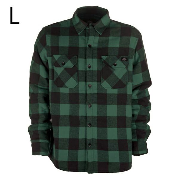 Dickies ランズデール　オーバーシャツ パイングリーン L-01