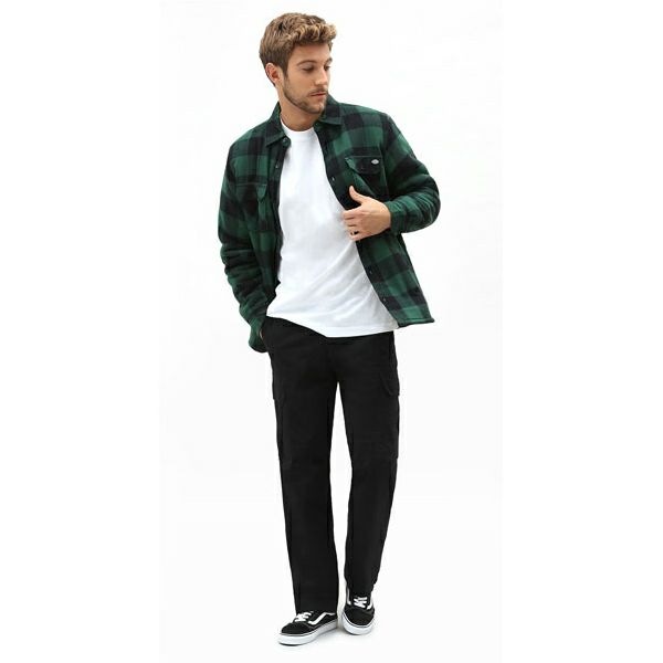 Dickies ランズデール　オーバーシャツ パイングリーン L-05