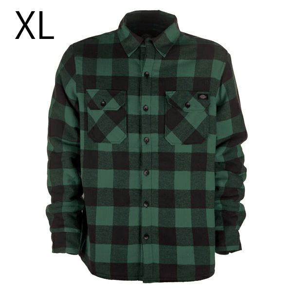 Dickies ランズデール　オーバーシャツ パイングリーン XL-01