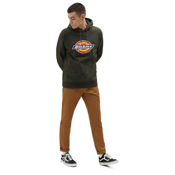 Dickies サンアントニオ フーディー オリーブグリーン S-08