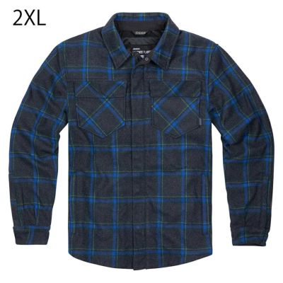 ICON アップステート ライディング・フランネルシャツ ブルー 2XL