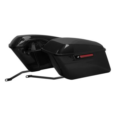 ソフテイル用ハード・サドルバッグ キット ビビッドブラック　HogWorkz 