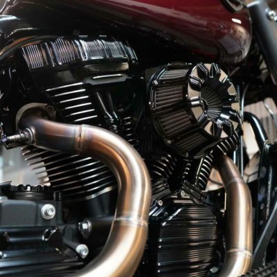Arlen Ness 10ゲージ M8・ロッカーボックスカバー　ブラックアノダイズ