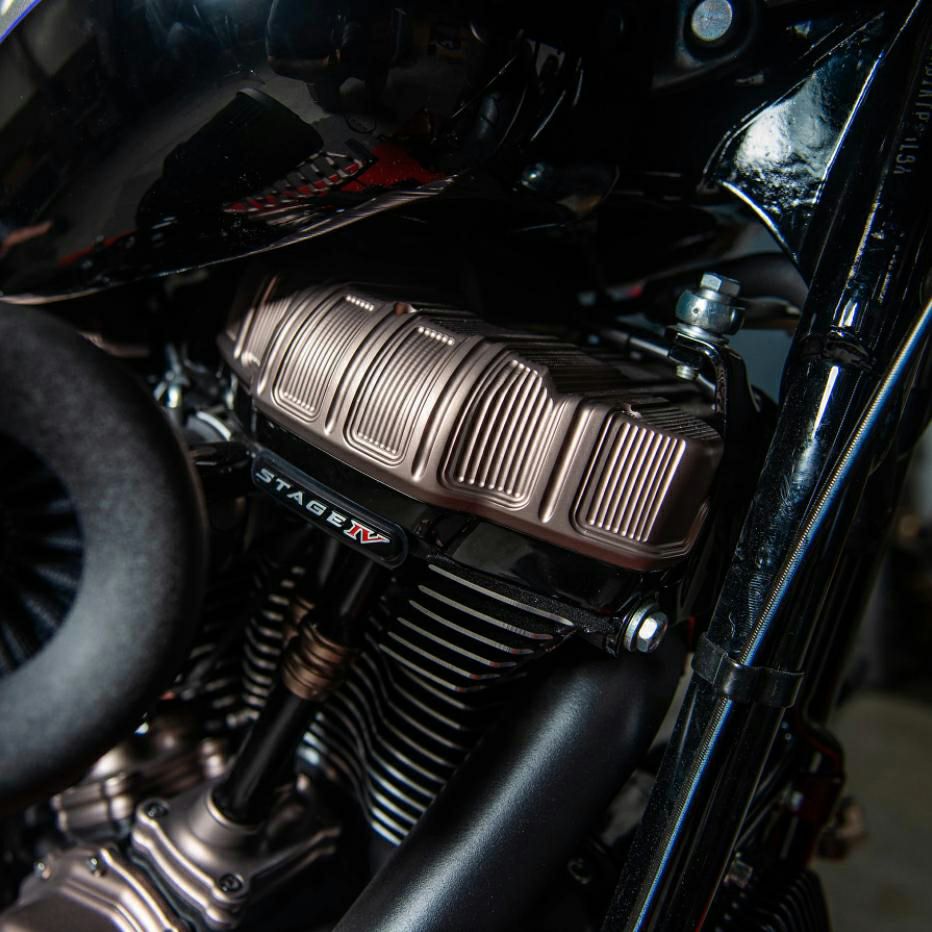 Arlen Ness 10ゲージ M8・ロッカーボックスカバー チタニウムアノダイズ-02