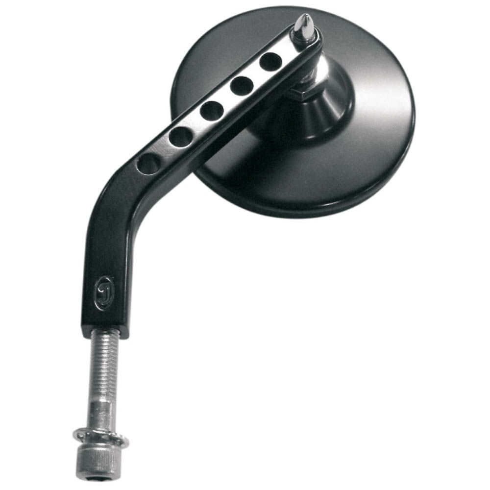 JOKER MACHINE VIEW TECH VII・ラウンドミラー ブラック 左側  