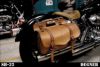 デグナー(DEGNER) マフラー側　本革サドルバッグ タン-07