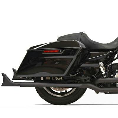 【SALE】Bassani フィッシュテール・スリップオンマフラー 33インチ バッフル付 ブラック