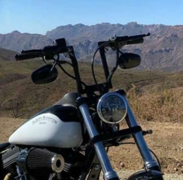 LA Choppers ナローZ オールドスクール ハンドルバー グロスブラック　12インチ