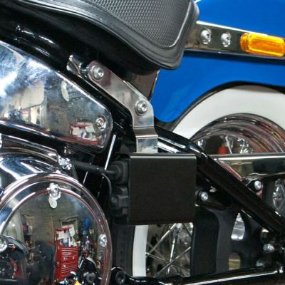 寺田モータース ETCロックケース用ステー クローム
