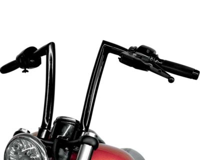 Todds Cycle 1.25インチ STRIP ハンドルバー グロスブラック　12インチ