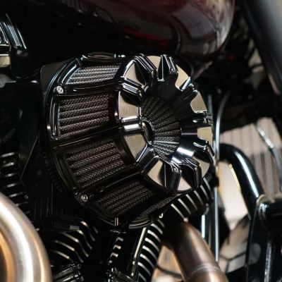 【セール】アレンネス 10ゲージ インバーテッド エアクリーナー オールブラック