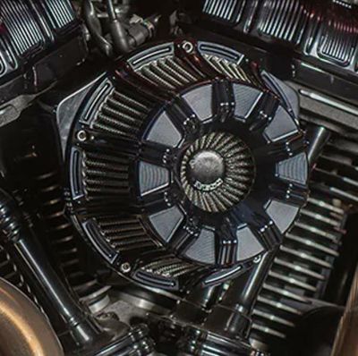 Arlen Ness 10ゲージ・INVERTEDエアクリーナー オールブラック
