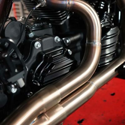 Arlen Ness 10ゲージ トランスミッションサイドカバー・油圧クラッチ用 オールブラック