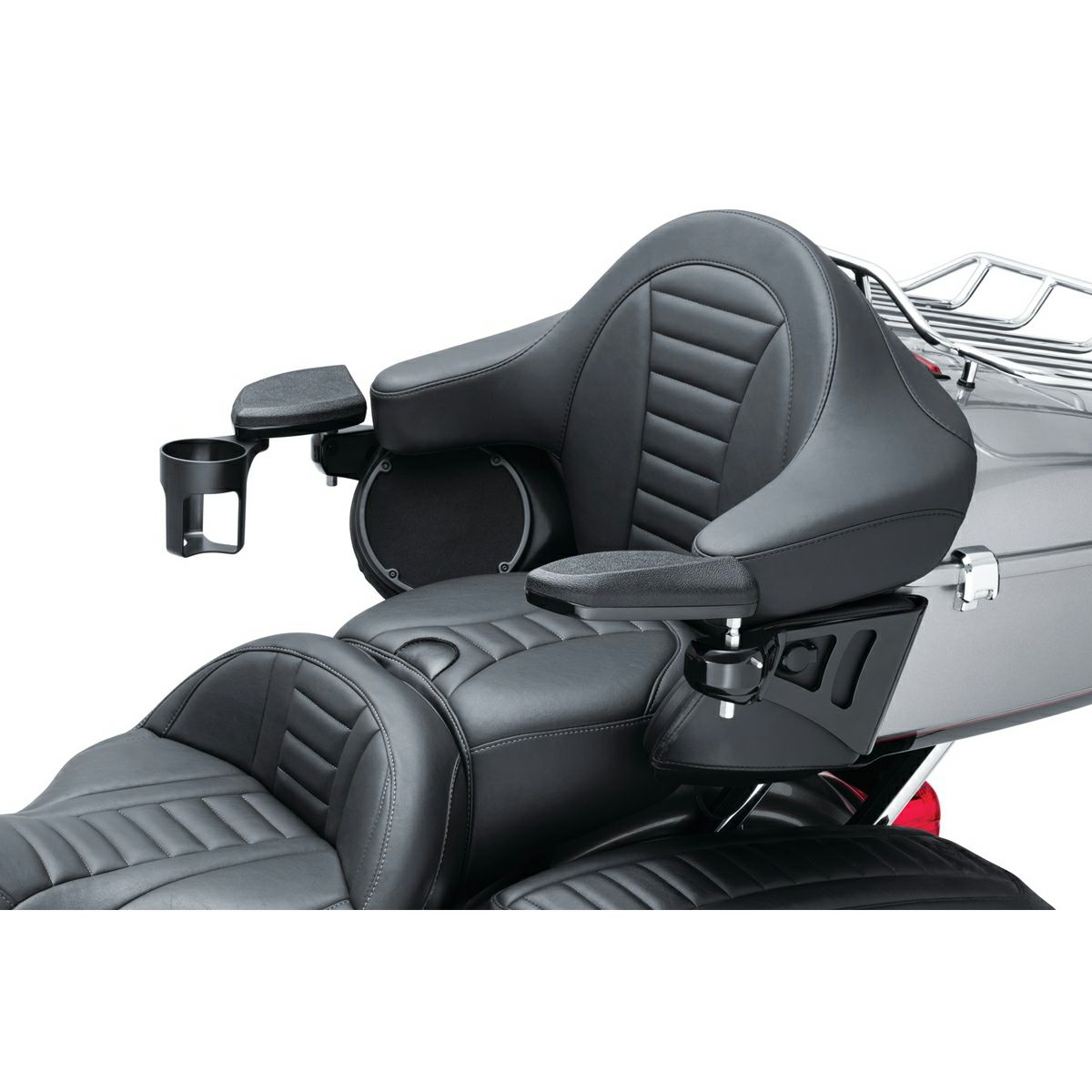 Kuryakyn パッセンジャーアームレスト グロスブラック-02