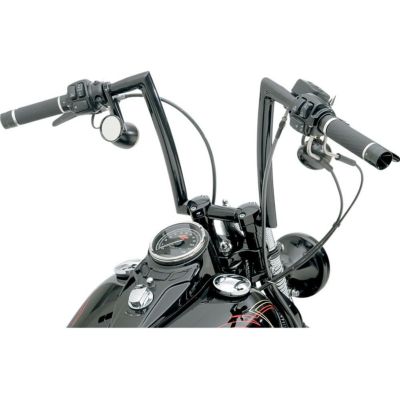 【SALE】Todds Cycle 1.25インチ STRIP ハンドルバー スプリンガー用 グロスブラック　14インチ