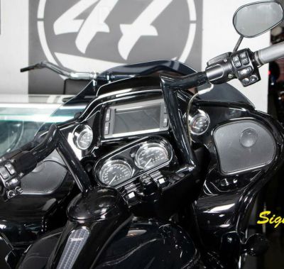 Factory47 シグネチャー ハンドルバー FLTR グロスブラック 10インチ
