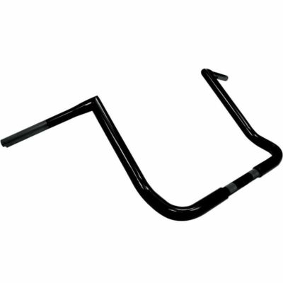 【SALE】LA-CHOPPERS ツインピークス エイプハンドル+ステン・ケーブルキット　グロスブラック　14インチ