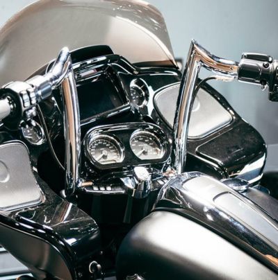 Factory47 シグネチャー ハンドルバー FLTR クローム 14インチ